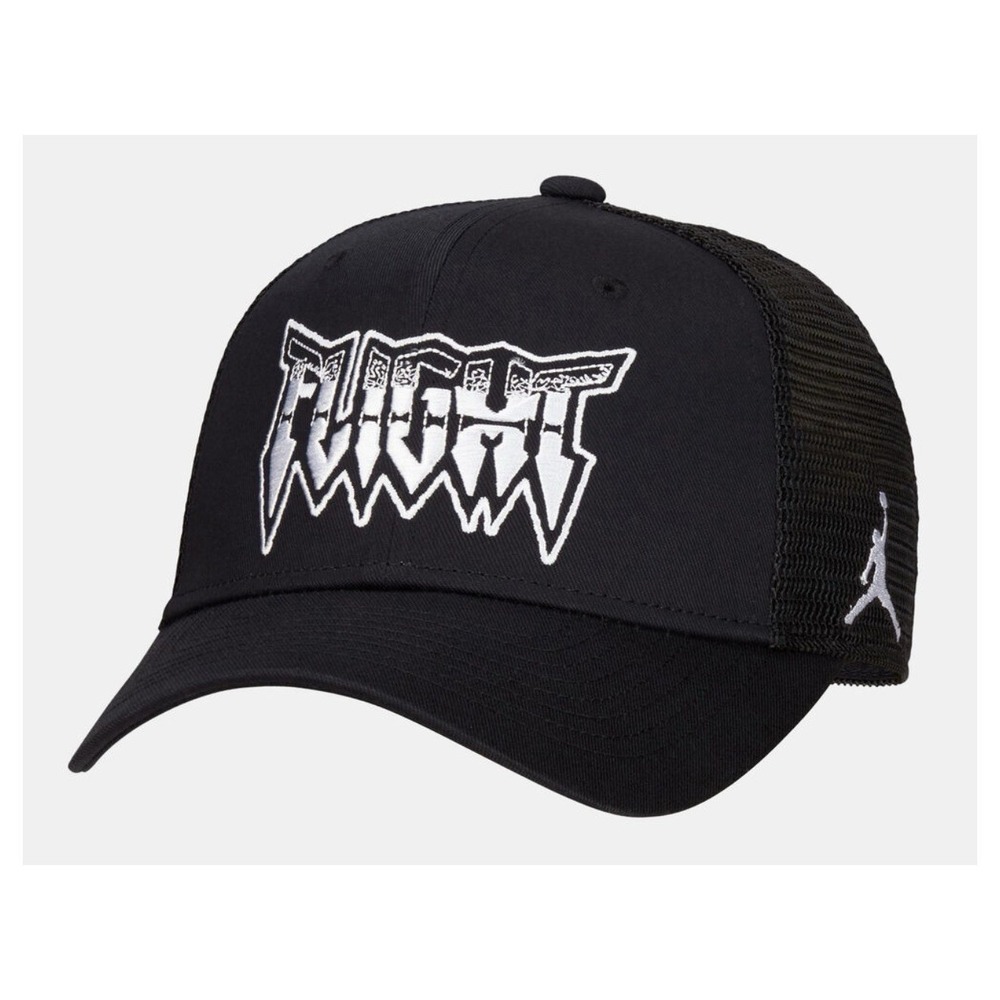 Nike Men's Jordan Fly Flight Cap Hat Black White SZ L/XL NEW $30